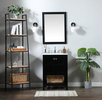 24 Inch Single Bathroom Vanity In Black