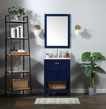 24 Inch Single Bathroom Vanity In Blue