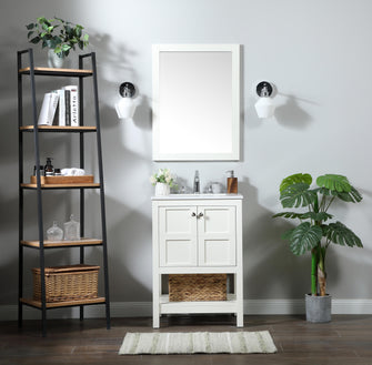 24 Inch Single Bathroom Vanity In White