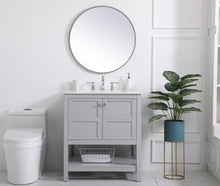 30 Inch Single Bathroom Vanity In Gray