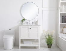 30 Inch Single Bathroom Vanity In White