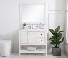 36 Inch Single Bathroom Vanity In White