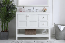 42 Inch Single Bathroom Vanity In White