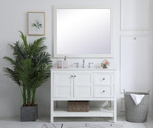 42 Inch Single Bathroom Vanity In White