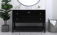 48 Inch Single Bathroom Vanity In Black