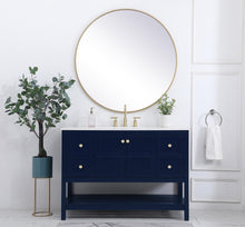 48 Inch Single Bathroom Vanity In Blue