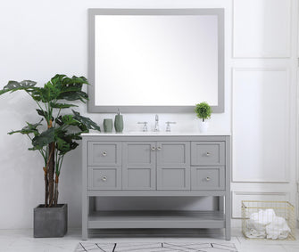 48 Inch Single Bathroom Vanity In Gray