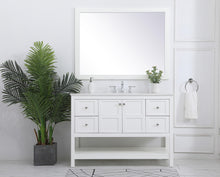 48 Inch Single Bathroom Vanity In White