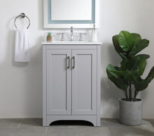 24 Inch Single Bathroom Vanity In Grey