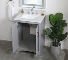 24 Inch Single Bathroom Vanity In Grey