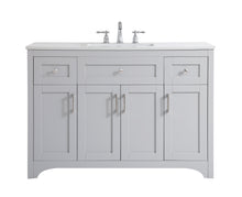 48 Inch Single Bathroom Vanity In Grey