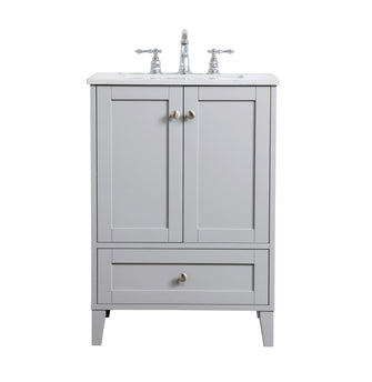 24 Inch Single Bathroom Vanity In Grey