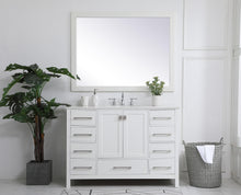 48 Inch Single Bathroom Vanity In White