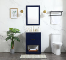 24 Inch Single Bathroom Vanity In Blue