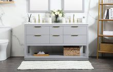 60 Inch Single Bathroom Vanity In Grey
