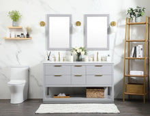 60 Inch Single Bathroom Vanity In Grey