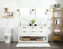 60 Inch Single Bathroom Vanity In White
