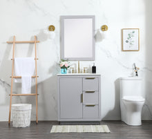 30 Inch Single Bathroom Vanity In Grey