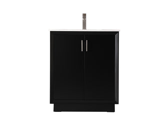 30 Inch Single Bathroom Vanity In Black