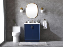 30 Inch Single Bathroom Vanity In Blue