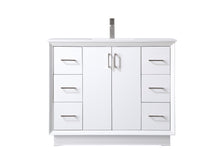 42 Inch Single Bathroom Vanity In White