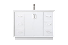 48 Inch Single Bathroom Vanity In White