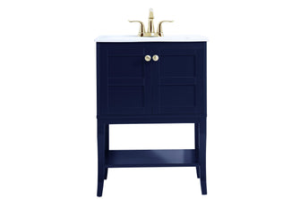 24 Inch Bathroom Vanity In Blue