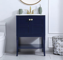 24 Inch Bathroom Vanity In Blue