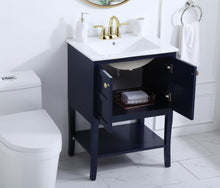 24 Inch Bathroom Vanity In Blue