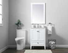 24 Inch Single Bathroom Vanity In White