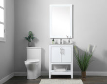 24 Inch Single Bathroom Vanity In White