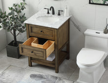 24 Inch Single Bathroom Vanity In Driftwood