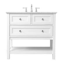 36 In. Single Bathroom Vanity Set In White
