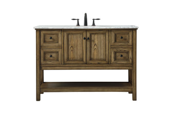 48 Inch Single Bathroom Vanity In Driftwood