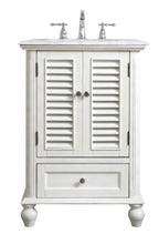 24 Inch Single Bathroom Vanity In Antique White