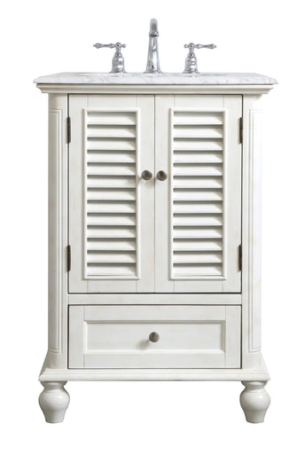 24 Inch Single Bathroom Vanity In Antique White