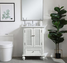 24 Inch Single Bathroom Vanity In Antique White