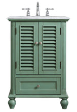 24 Inch Single Bathroom Vanity In Vintage Mint