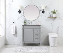 32 Inch Single Bathroom Vanity In Grey