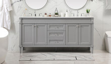72 Inch Double Bathroom Vanity In Grey