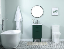 18 Inch Bathroom Vanity In Green