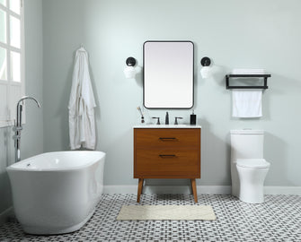 30 Inch Single Bathroom Vanity In Teak
