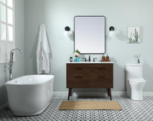 42 Inch Single Bathroom Vanity In Walnut