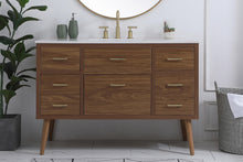48 Inch Bathroom Vanity In Walnut Brown