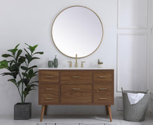 48 Inch Bathroom Vanity In Walnut Brown