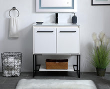 30 Inch Single Bathroom Vanity In White