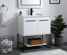 30 Inch Single Bathroom Vanity In White