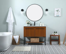 40 Inch Single Bathroom Vanity In Teak