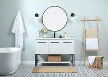 48 Inch Single Bathroom Vanity In White