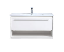 36 Inch Single Bathroom Floating Vanity In White